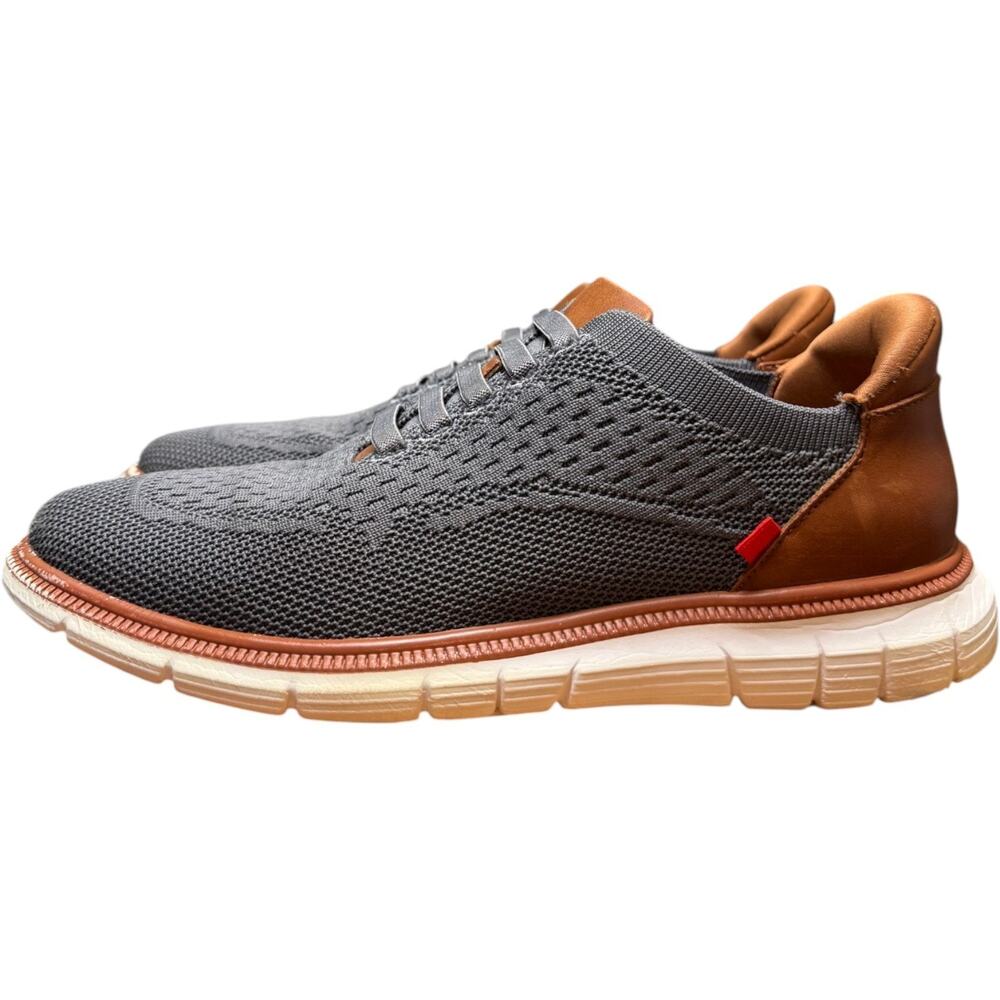 MARC JOSEPH New York Victory Street Hands Free Men's 7 Shoe Grey Brown Sneaker